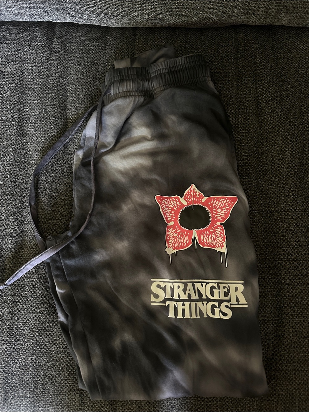 Gray Tie-Dye PJ Bottoms